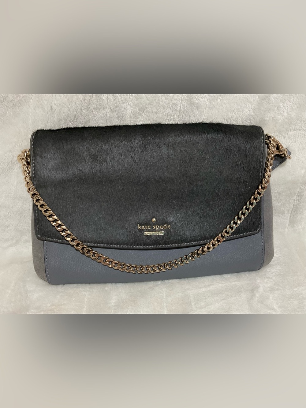 Kate Spade Slate Laurel Way Haircalf Greer Crossbody or Tote